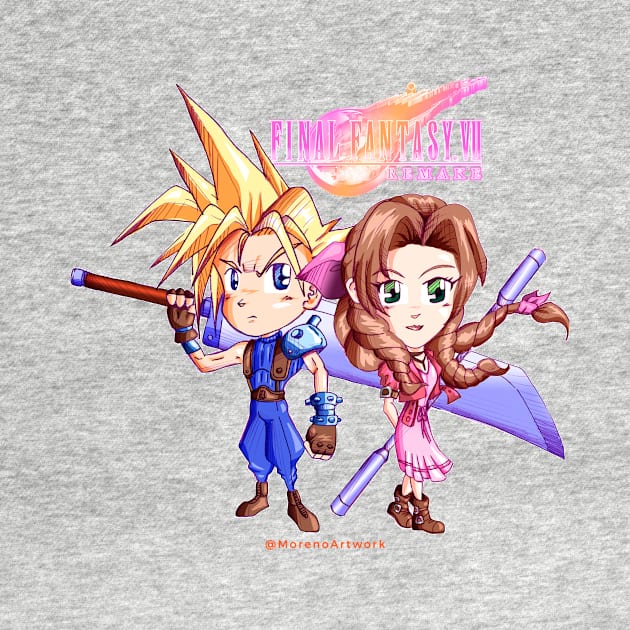 Cloud Loves Aerith ファイナルファンタジーＶＩＩ by MorenoArtwork